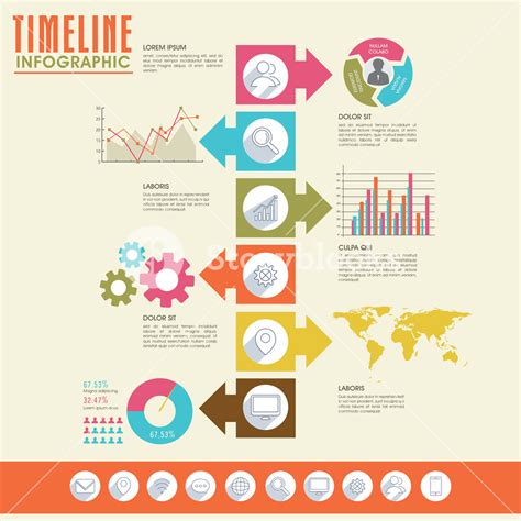 Creative timeline infographic template layout for your business or corporate sector. Royalty ...