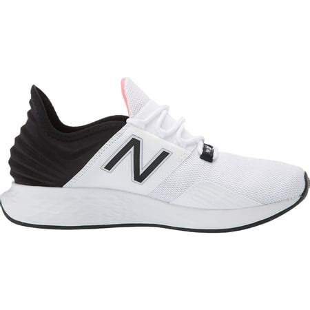 New Balance Women's Fresh Foam Roav V1 Sneaker, White/Black/Guava, 7.5 ...