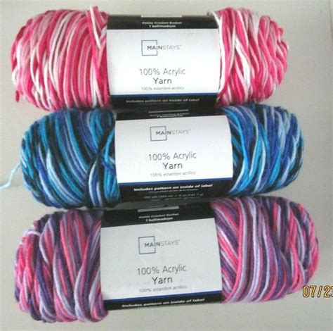 YARN..MAINSTAYS..3 COLORS TO CHOOSE FROM..VARIEGATED | eBay | Yarn, Favorite things list, Mainstays