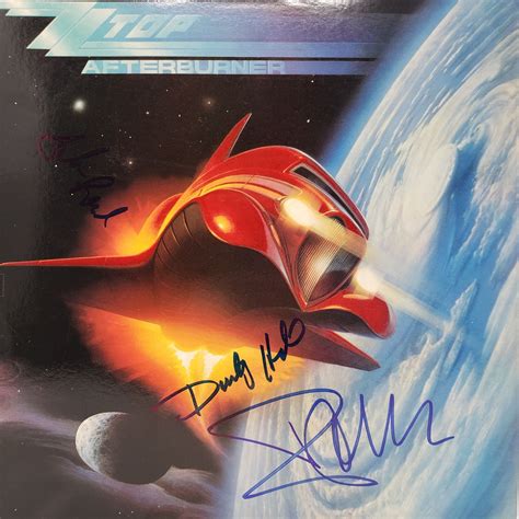 Signed ZZ Top, Afterburner Album Cover