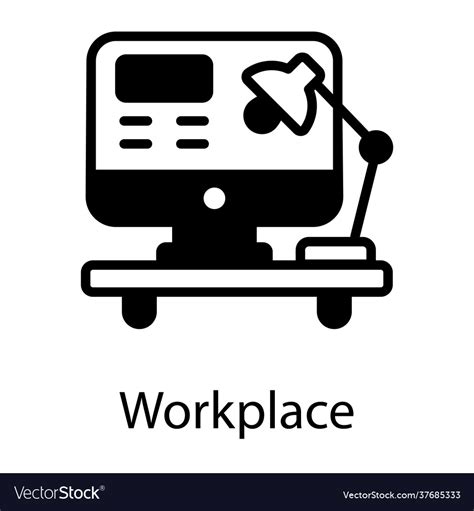 Workplace Royalty Free Vector Image - VectorStock