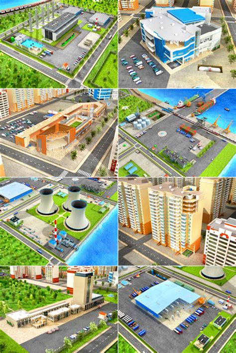 3D City Maps on Behance