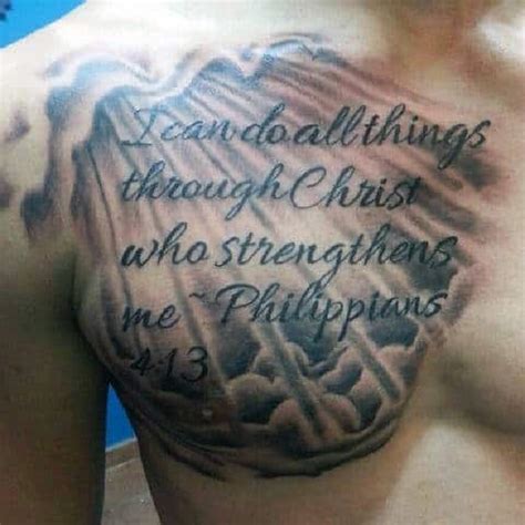 40 Philippians 4:13 Tattoo Designs For Men - Bible Verse Ideas