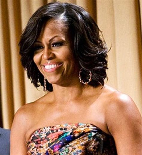 Michelle Obama Hairstyles: Feathered Flip Hairstyle - Pretty Designs