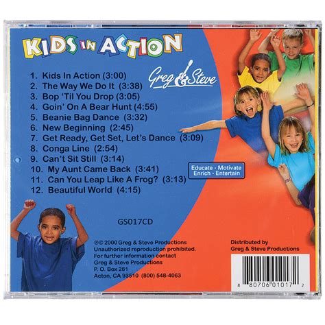 Kids In Action By Greg & Steve - CD