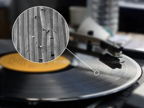 Vinyl Record Grooves Magnified 1,000x - DAK Industries