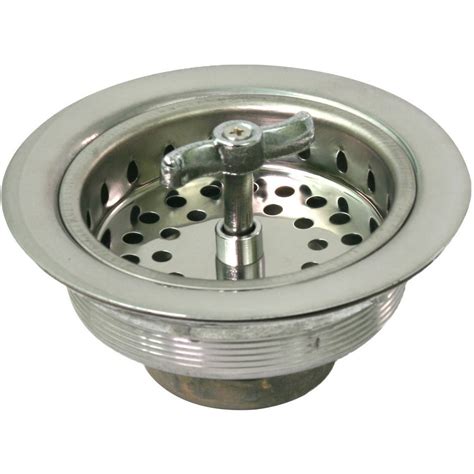 Everflow Spin & Seal Stainless Steel Sink Strainer with Stainless Steel Basket - Walmart.com ...