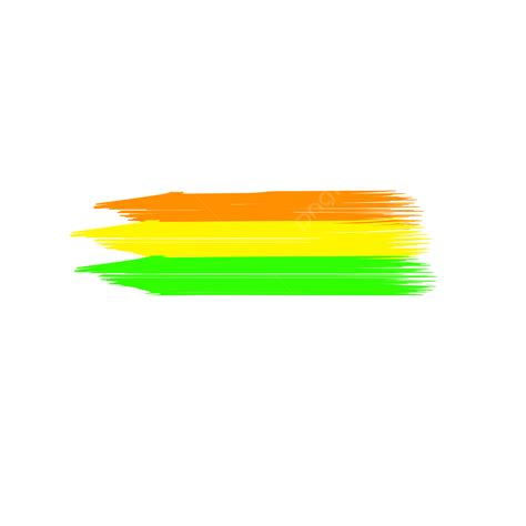 Vertikal Brush Effet Orange Yellow Green, Brush, Effect, Vertikal PNG ...