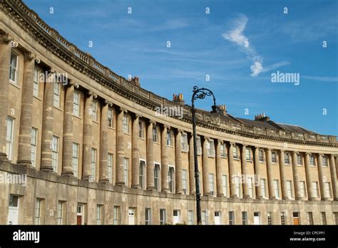 Georgian houses in Royal Crescent, Bath, England Stock Photo - Alamy