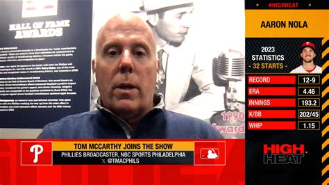 Tom McCarthy talks Nola, Yamamoto, more on High Heat | 11/20/2023 | Philadelphia Phillies