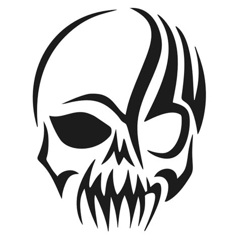 Tribal skull | Free SVG