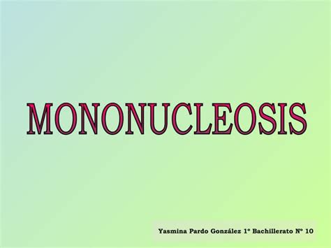 Mononucleosis | PPT