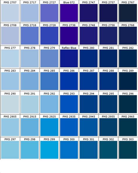 Pantone Color Chart Blue Green Pantone Color Chart Pms Color Chart ...