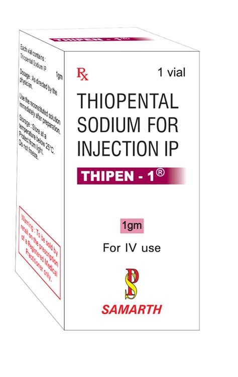 Thiopentone Sodium Injection, Strength: 1gm at Rs 101/bottle in Mumbai ...