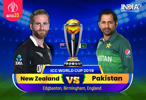 New Zealand vs Pakistan, 2019 World Cup: Watch Live Match NZ vs PAK ...