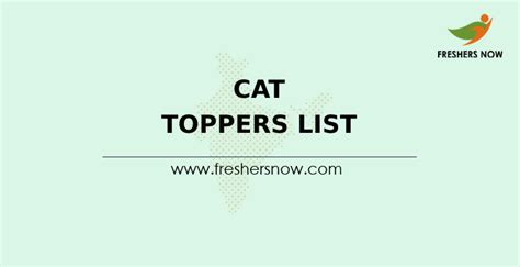 CAT Toppers List 2022 | CAT Toppers Name, Score & Percentile