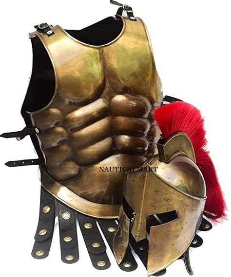 Halloween 300 Spartan Full Costume Medieval Muscle Armour SCA LARP, Halloween Costume, Cosplay ...