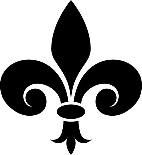 Flor De Lis Stencil | Fleur De Lys clip art - vector clip art online, royalty free & public ...