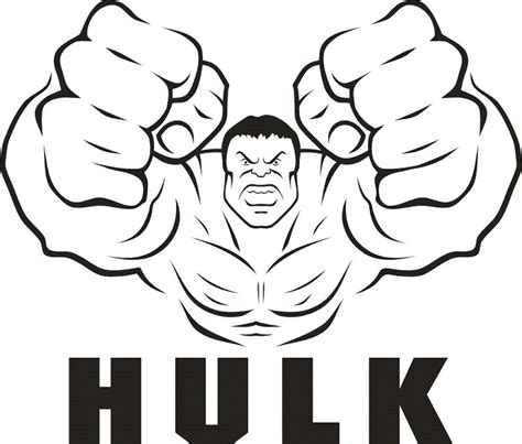 Hulk clipart black and white, Hulk black and white Transparent FREE for ...