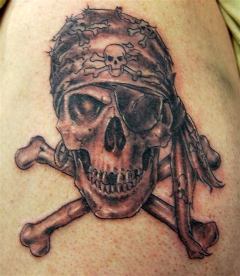 skull and crossbones tattoo - a photo on Flickriver