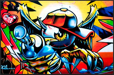 Graffiti art wallpaper: the warrior | Urban Art Wallpaper
