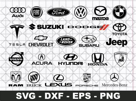 Popular Car Brands Logo SVG