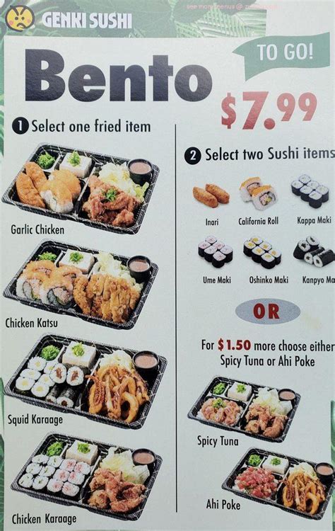 Online Menu of Genki Sushi Restaurant, Ewa Beach, Hawaii, 96706 - Zmenu