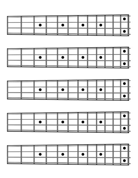 Blank Banjo Fretboard Diagram - diagramwirings