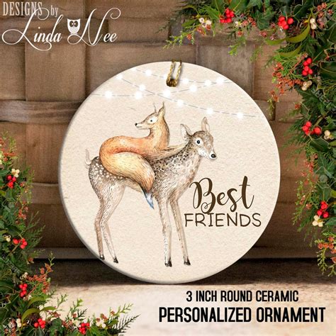 Best Friends Ornament Personalized Best Friend Christmas - Etsy