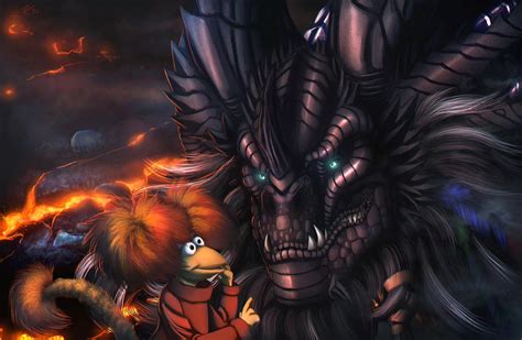 Neltharion meets a Fraggle by Ghostwalker2061 on DeviantArt