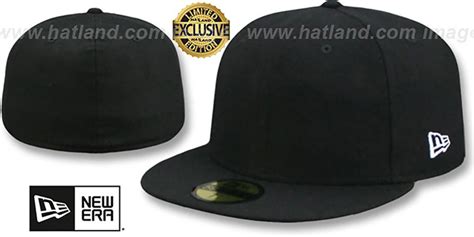 New Era 59FIFTY-BLANK Melton Black Fitted Hat