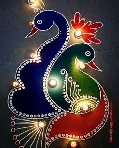 Rangoli Designs 2023 Peacock