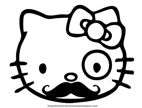 HELLO KITTY COLORING PAGES