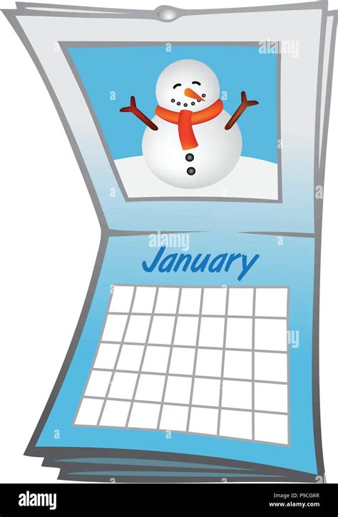 January Calendar Clip Art