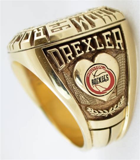 Lot Detail - 1995 Houston Rockets NBA Championship Ring – Clyde Drexler ...