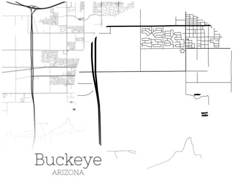 Buckeye Map INSTANT DOWNLOAD Buckeye Arizona City Map | Etsy