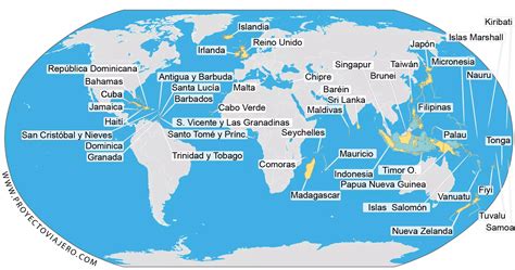 Países Insulares Del Mundo: Donde Están, Listado Y Datos - Proyecto Viajero