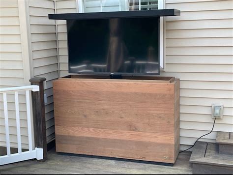 Outdoor Hidden TV Lift Cabinet Weather Ready | Etsy