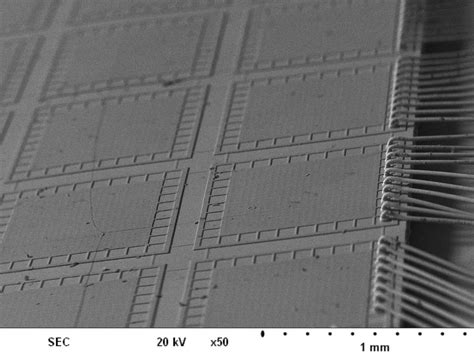 SEC - Scanning Electron Microscope: Mini-SEM Image - Wire Bonding on ...