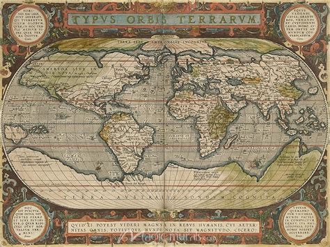 Antique World Map 36x48 Antique World Map, Antique Maps, Vintage World Maps, Sleepy Hollow ...