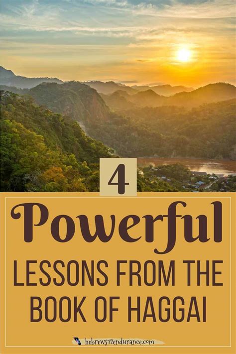 4 Powerful Lessons from the Book of Haggai – Hebrews 12 Endurance