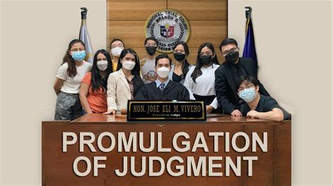 4. PROMULGATION OF JUDGEMENT - YouTube