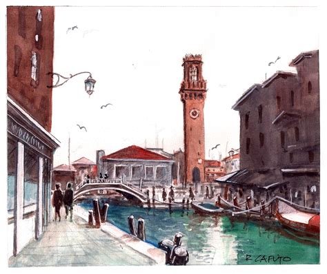 Murano, Venice - Watercolor | Viagem