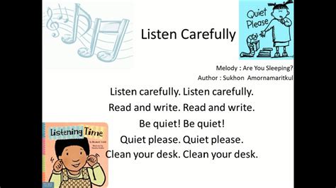 Listen carefully - YouTube