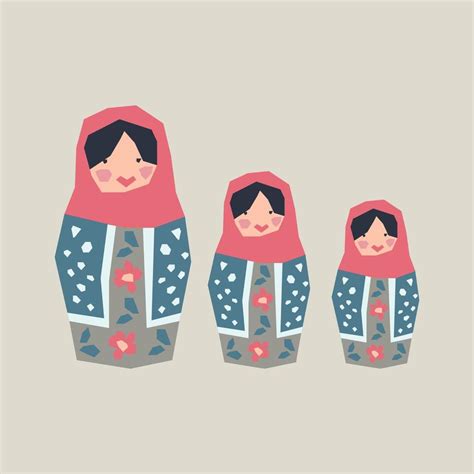 Matryoshka Doll Illustration 12259435 Vector Art at Vecteezy