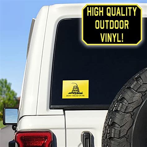 Snapklik.com : Dont Tread On Me Flag Vinyl - Car Decal - Large 4.5 X 6. ...