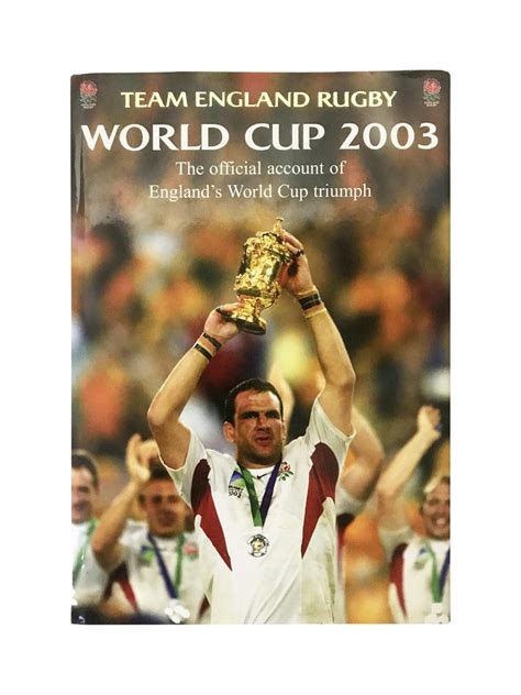 Jonny Wilkinson & Martin Johnson Signed Book - Rugby World Cup 2003