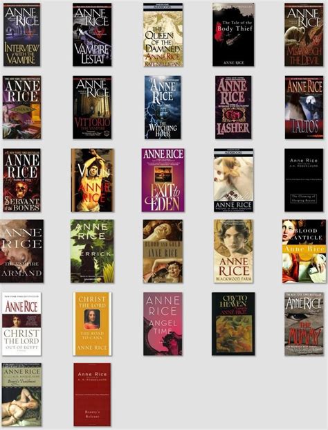 Pin by Andrea Edwards on Books Worth Reading | Anne rice books, Book ...