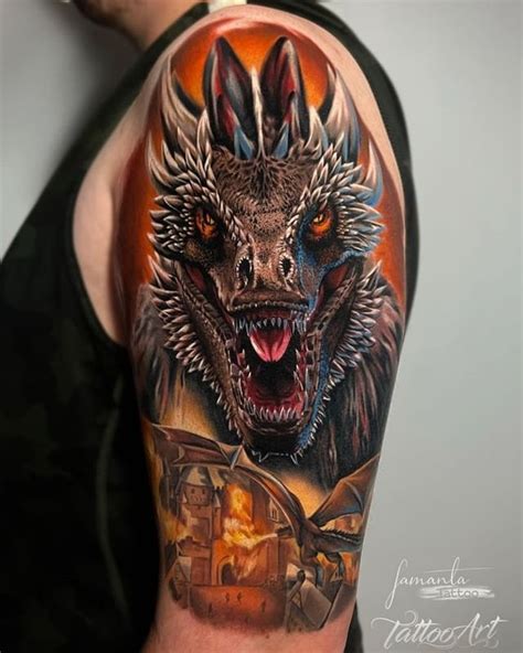 Dragon Tattoo on Shoulder - Best Tattoo Ideas Gallery