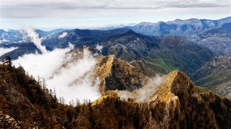 Free Images : wilderness, fog, mist, adventure, valley, mountain range, weather, ridge, summit ...